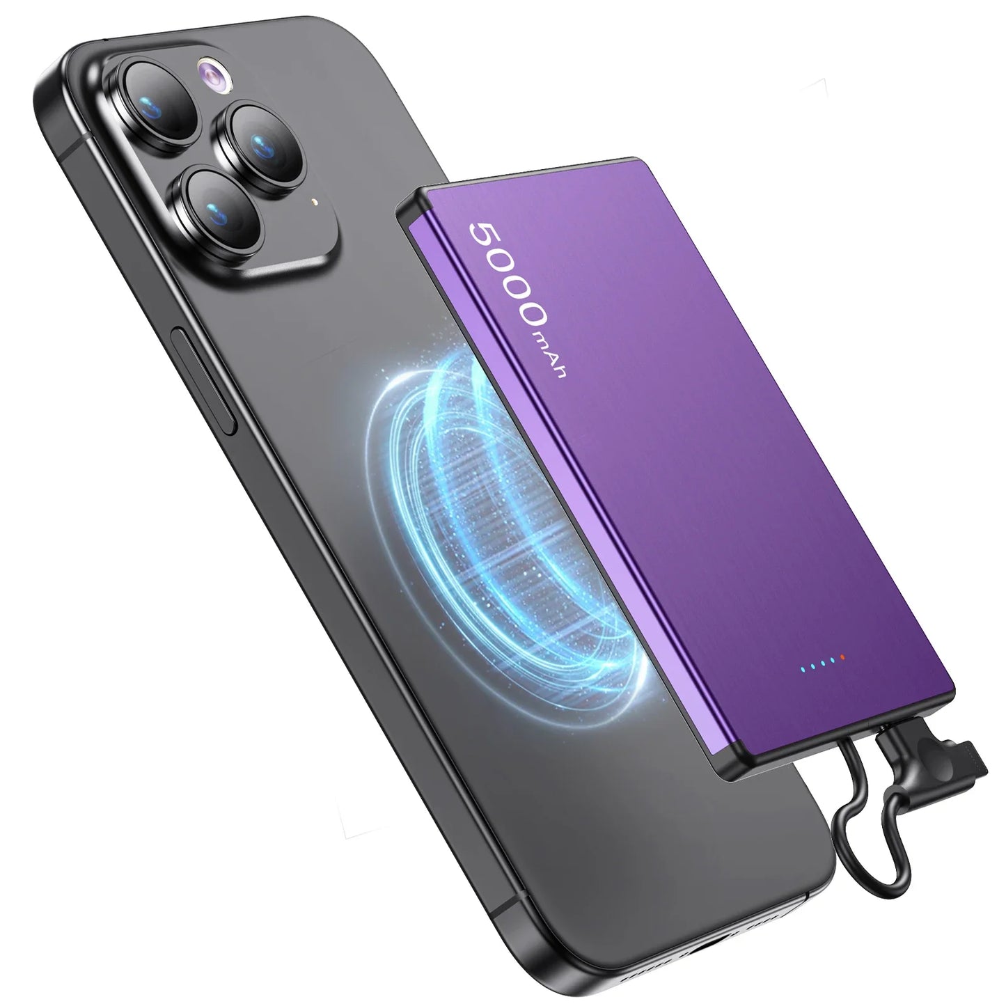 20W Magnetic Power Bank 5000Mah Super Fast Charging Wireless Magsafe Powerbank Battery External Charger for Iphone Xiaomi 14